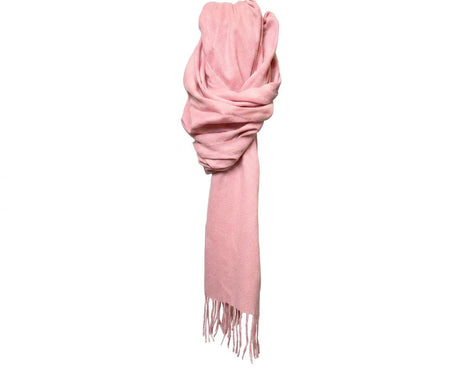 Cherry Red Plain Scarf - Pink
