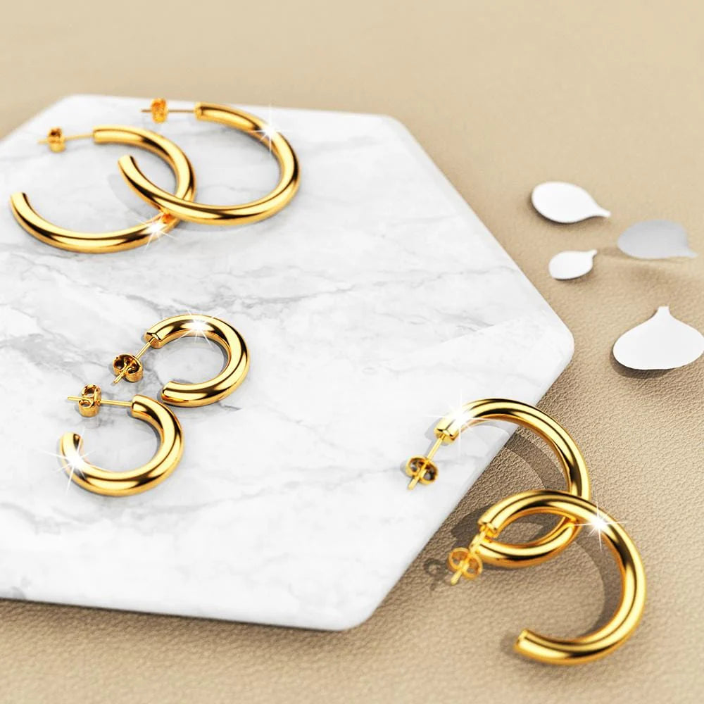 Bullion Gold Erica Gold Hoop Earrings