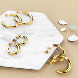 Bullion Gold Erica Gold Hoop Earrings