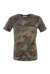 Dolce & Gabbana Men Camouflage Short Sleeve T-shirt