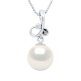 Pendant Triple Knot White Gold Diamond 0,010 Cts - Natural White - Longueur 42 cm