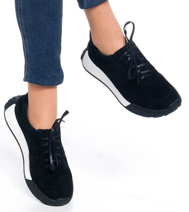 Bosccolo Womens Sneakers - Black/White