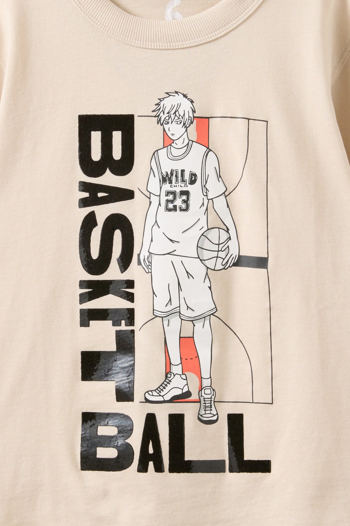 Cotton On Kids Boys Essentials Graphic Short Sleeve Tee - Rainy Day/Basketball 23