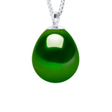Pendant Drop Freshwater Pearl Sterling Silver 9-10mm Venetian Chain