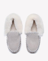Popo Cow Suede Moccasin in Sand