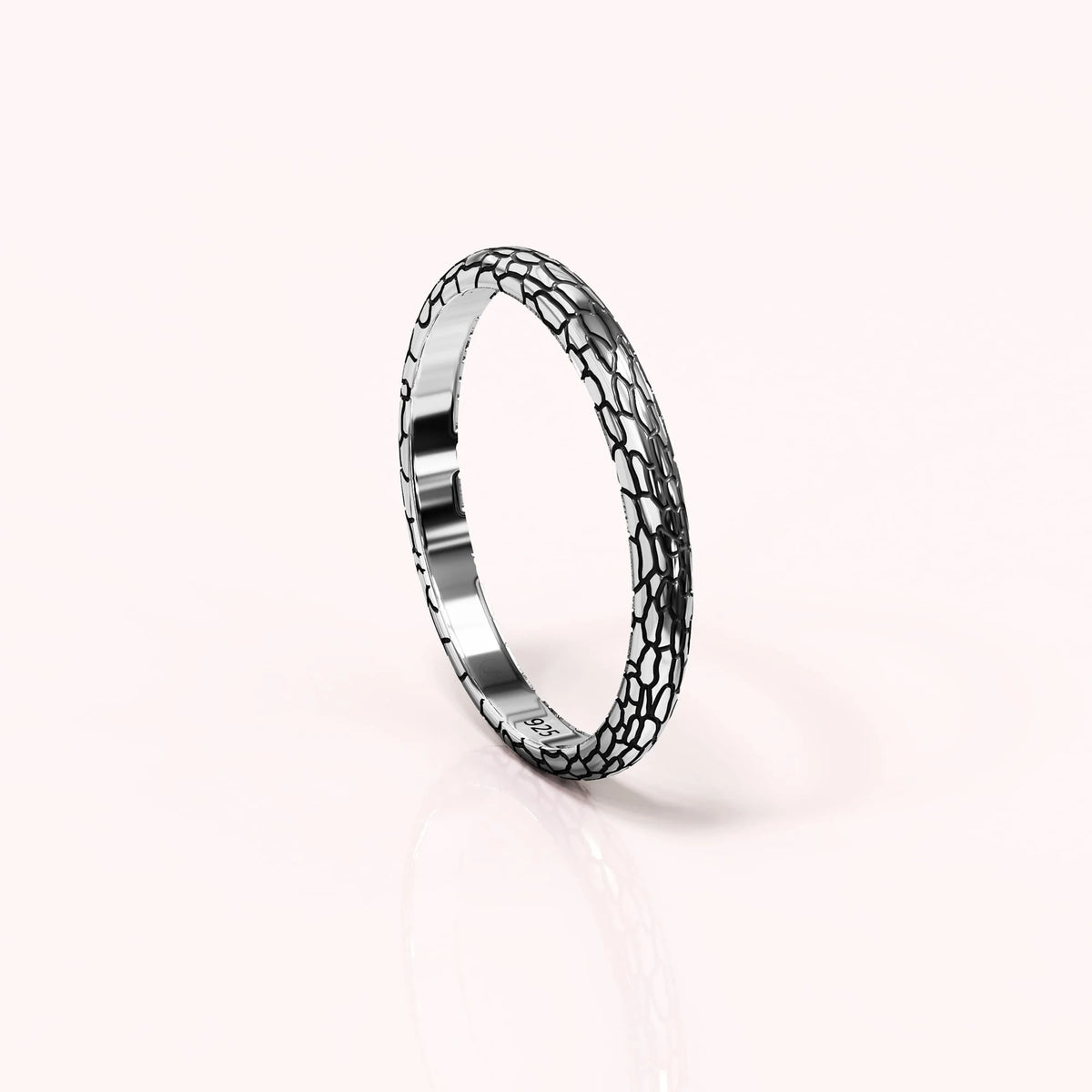 Solid 925 Sterling Silver Mischievous Earthquake Ring