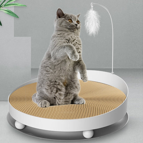 TODO Cat Scratching Tray Board Pet Scratcher Pad Play Toy 40cm Diameter
