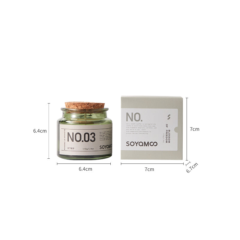 Moonlit Gardenia Apothecary Glass Jar Candle