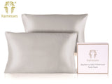 Ramesses Mulberry Silk / Satin Pillowcase Twin Pack - Silver