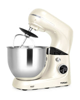 TODO 1100W Electric Stand Mixer 5.3L Stainless Steel Bowl Heated Fermentation LCD Touch Screen Control