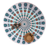 TODO Luxury Edition Chiffon Digital Print Beach Throw Yoga - White