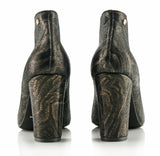 Bosccolo Womens Heel Boots Zebra - Black
