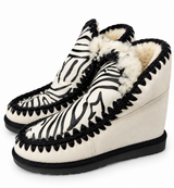 Australian Leather Ugg Short Trim Eskimo Metallic - Zebra - AU10
