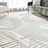 Lotus Leo White Rug
