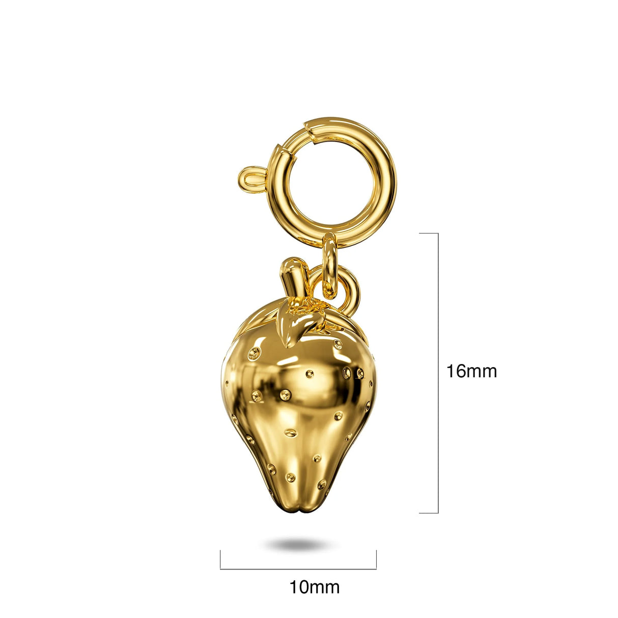Bullion Gold Strawberry Gold Charm Necklace