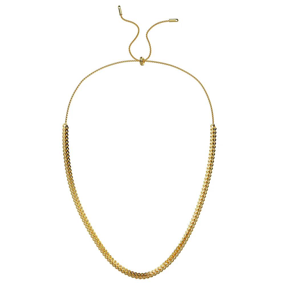 Bullion Gold Janet Corsetted Chain Necklace