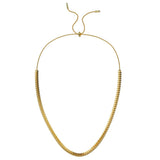Bullion Gold Janet Corsetted Chain Necklace