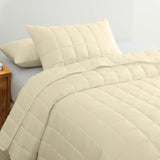 Royal Comfort Coverlet Set - Queen - Beige