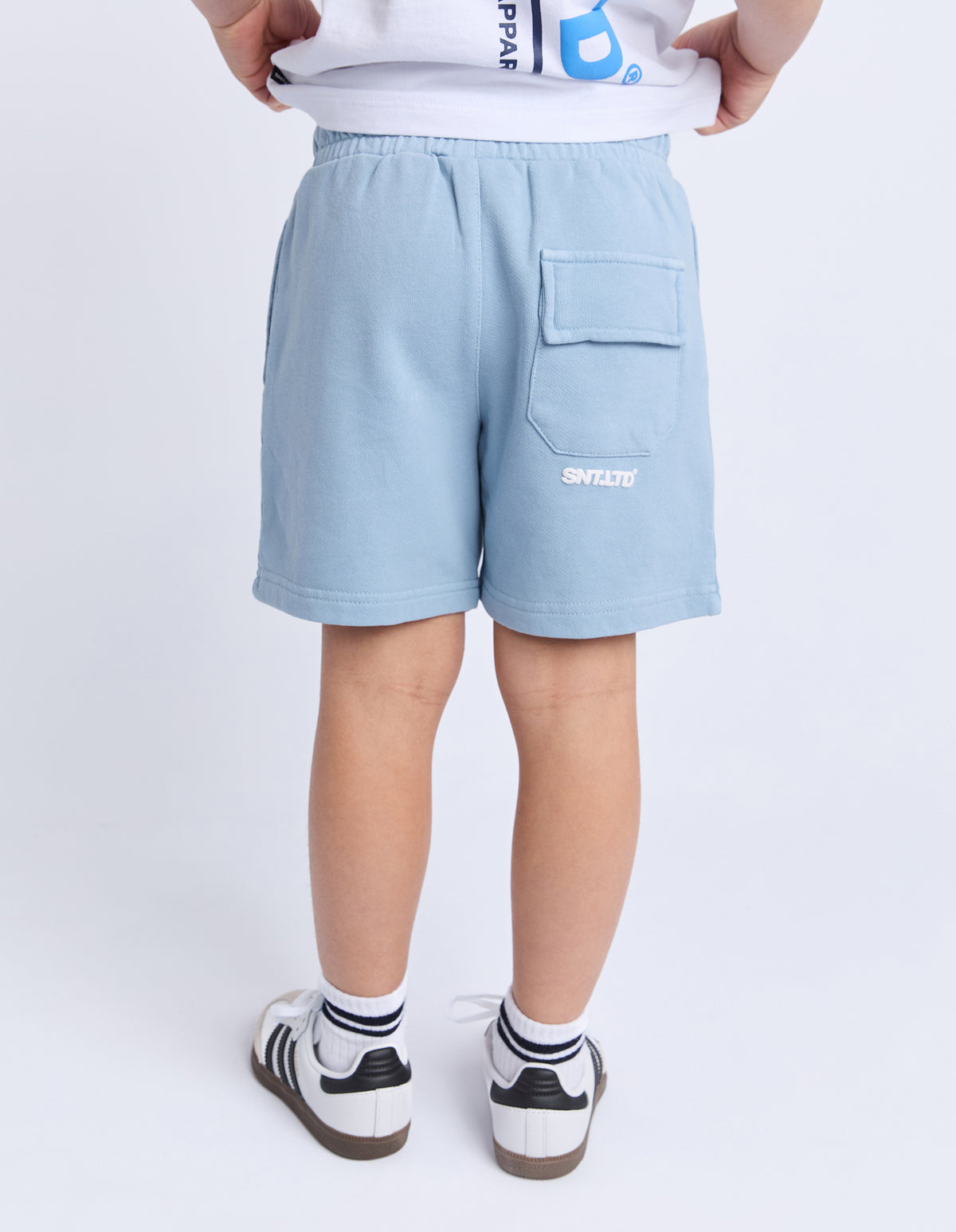 St Goliath Boys Podium Fleece Short - Light Blue