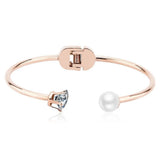 Bullion Gold Pearl And Sparks Bangle
