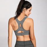 High Impact Lightly Padded Wireless Active Bra - Grey