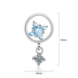 Bullion Gold Delightful Baby Blue Drop Earrings