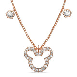 Boxed Rose Gold Mickey Bracelet and Necklace Set Embellished with SWAROVSKI® Crystals