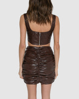BY.DYLN Addy Skirt - Choc