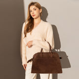 Delta Top Handle Bag - Chocolate