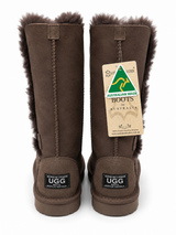 Australian Leather Ugg 3Button Classic Long - Chocolate - AU6