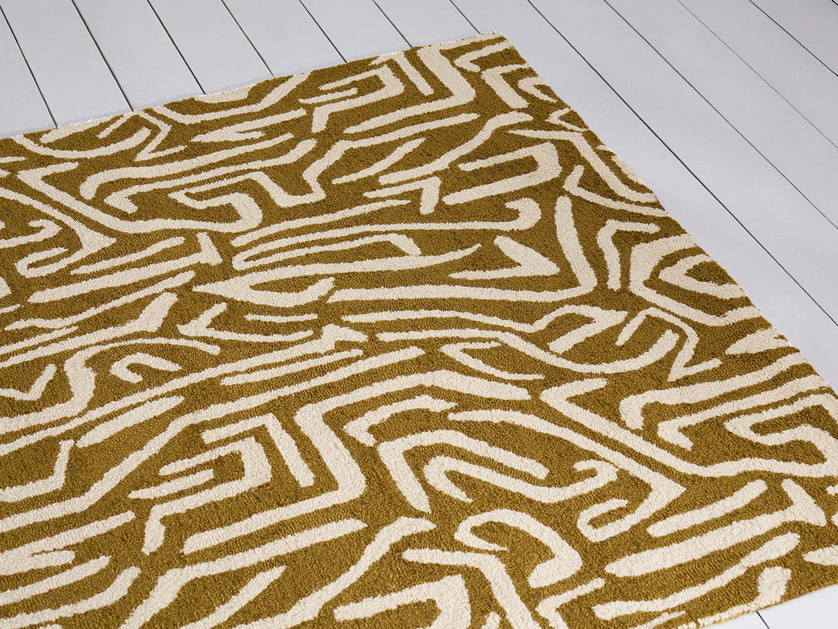 Harlequin Melodic Ochre - Gold 443606 Outdoor Rug