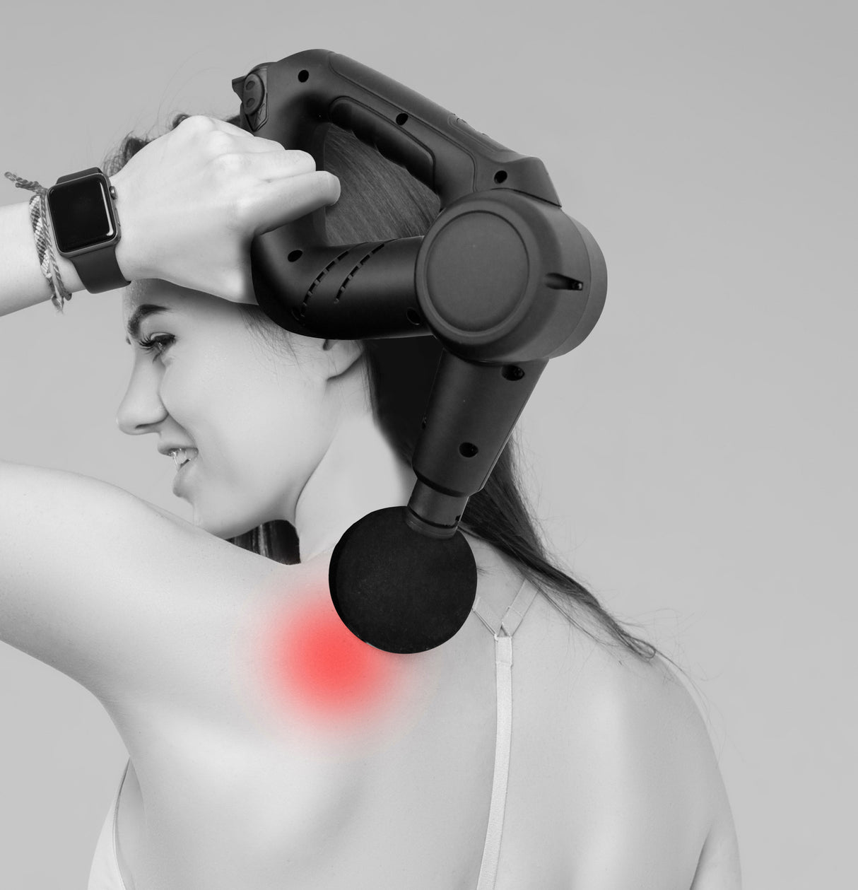 Fitsmart PRO Black Vibration Therapy Massage Device