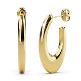 Bullion Gold Bright Gold Hoop Earrings