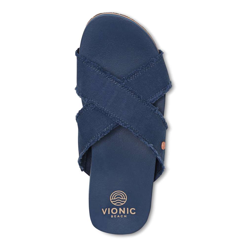 Vionic Panama Beach Slide - Navy