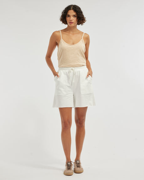 Amelius Kendall Raw Hem Short - White