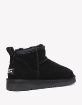 Julia Cow Suede Boots in Black