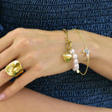 Bullion Gold Folded Ring in Gold
