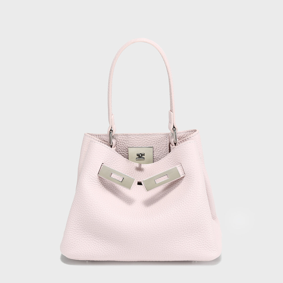 Togo Leather Mini Bucket Handbag - Pink