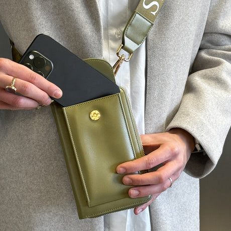 LONDON - Wallet Smartphone Crossbody Bag - KHAKI