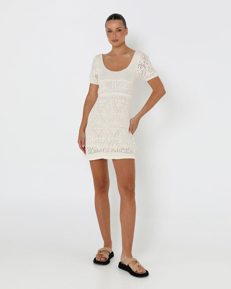 Lost In Lunar Women's Ivy Knit Dress - Milk