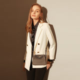 Classic Monte Convertible Leather Shoulder Bag - Taupe