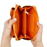 LONDON - Wallet Smartphone Crossbody Bag - ORANGE