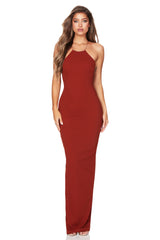 Nookie Lexi Chain Gown - Rust