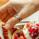 Solid 925 Sterling Silver Intertwining Bubbles Ring