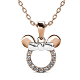 Krystal Couture Minnie Mouse Necklace Embellished with SWAROVSKI Crystals