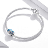 Solid 925 Sterling Silver Blue Mermaid Pandora Inspired Charm