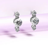 Krystal Couture Long Journey Drop Earrings Embellished with SWAROVSKI Crystals