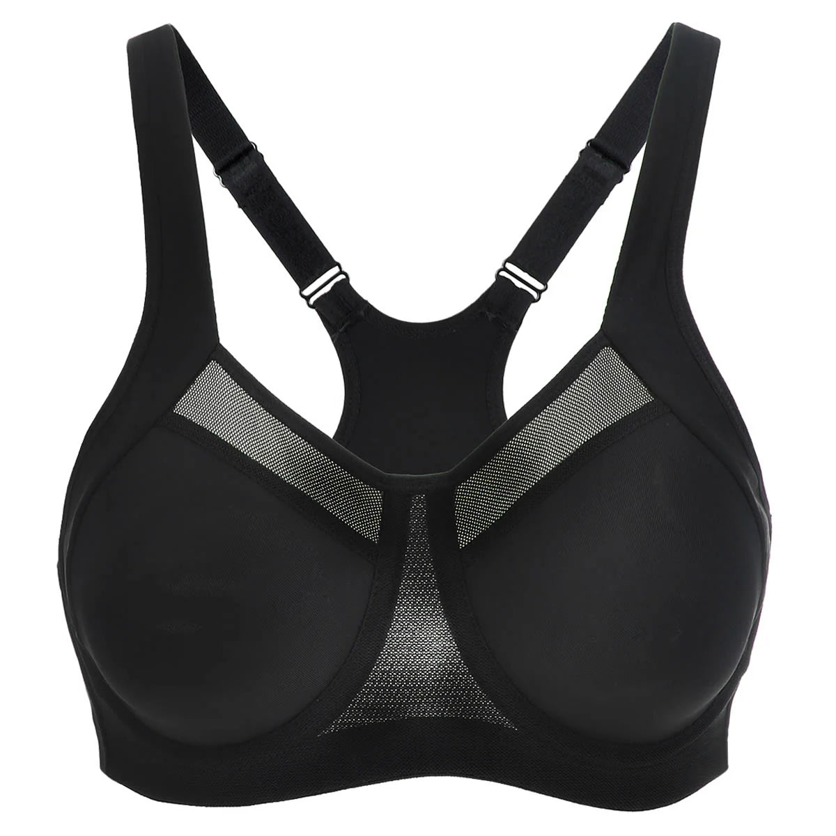 No Bounce High Support Workout Bra - Black