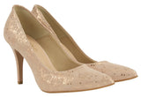 Bosccolo Womens High Heels - Silver Plated Pale Pink