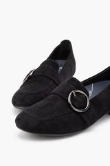 Silver Lining Elaine Black Suede